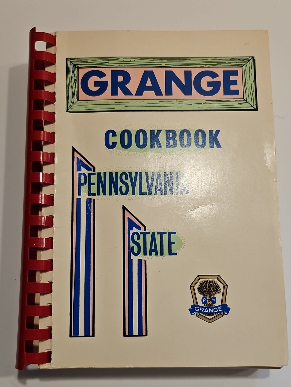 Grange Pennsylvania State Cookbook - 1972 Spiral Bound